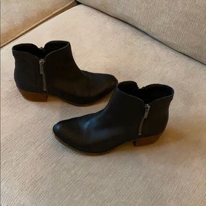 Leather booties
